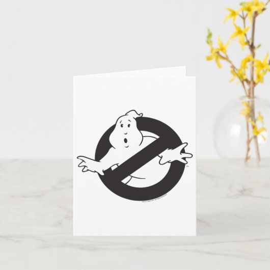 Ghostbusters Frozen Empire Black No Ghost Logo  カード (黄色い花)