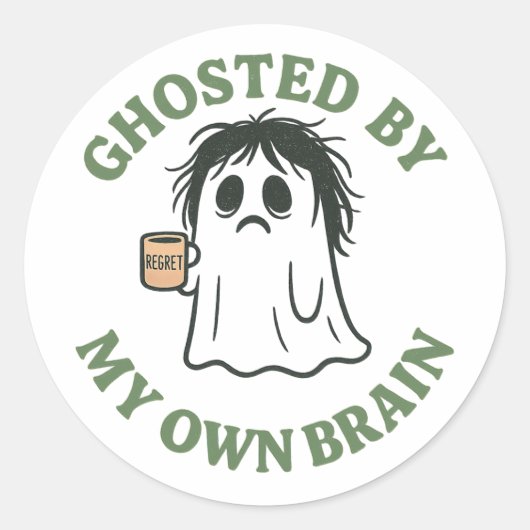 Ghosted by my own Brain ステッカー (正面)
