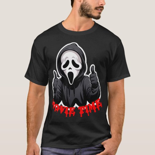 Ghostfaceムービー時間 Tシャツ (正面)