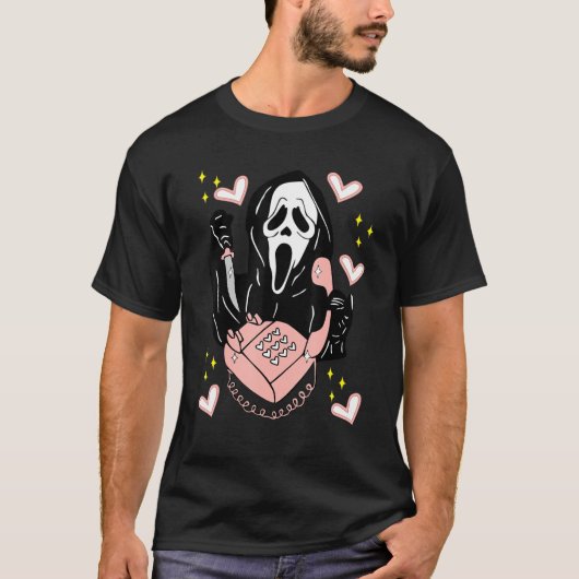 Ghostface Calling Halloween Funny And Scream You H Tシャツ (正面)