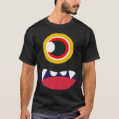 Ghostface Monster Stomach Scary Halloween Tシャツ (正面)