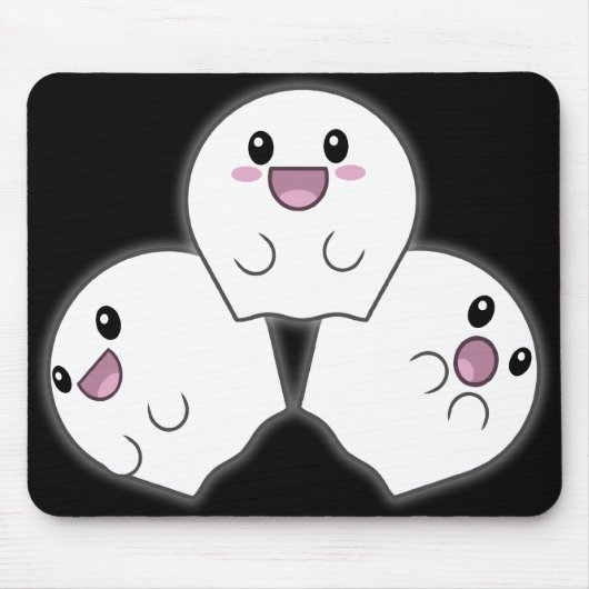 Ghostiesのかわいいマウスパッド マウスパッド (正面)