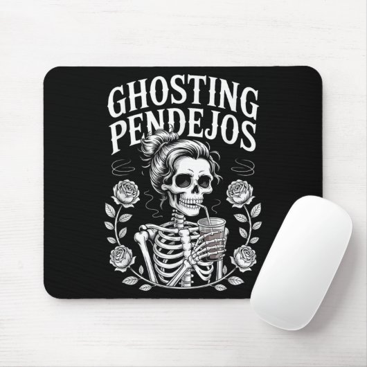 Ghosting Pendejos Halloween Funny Spooky Quote  マウスパッド (マウス)