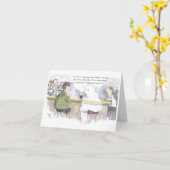 Ghostly おもしろい Greetings Card カード (黄色い花)