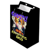 Ghostly Adventures Ahead、ハローウィンパーティ幽霊 ミディアムペーパーバッグ (正面アングル)