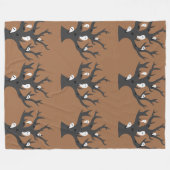 Ghostly Branches フリースブランケット (正面(横))