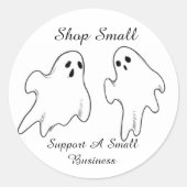 Ghostly Business Stickers ラウンドシール (正面)