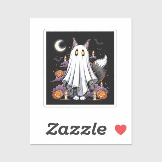 Ghostly Coon – ふわふわメーンクーンハロウィーン シール (シート)