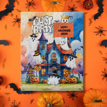 GHOSTLY CUTE HALLOWEEN JIGSAW PUZZLE