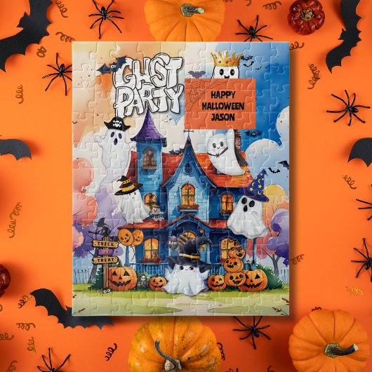 GHOSTLY CUTE HALLOWEEN JIGSAW PUZZLE ジグソーパズル