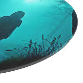 Ghostly Figure in Haunted Woods Design カッティングボード (角)