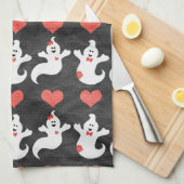 Ghostly Friendsキッチンタオル キッチンタオル (四つ折り)