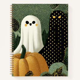 Ghostly Friends Tote Spiral Notebook ノートブック