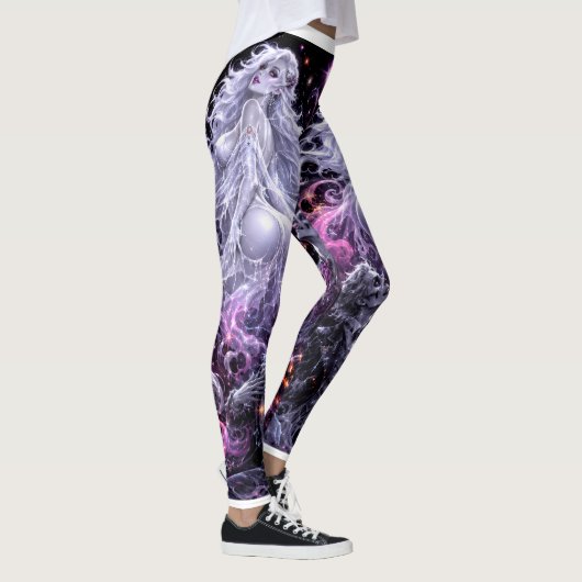 Ghostly Glam Halloween Leggings レギンス (右)