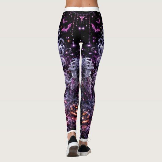 Ghostly Glam Halloween Leggings レギンス (裏面)