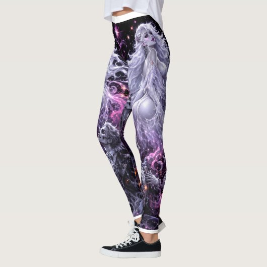Ghostly Glam Halloween Leggings レギンス (左)