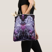 Ghostly Glam Halloween Tote Bag トートバッグ (クローズアップ)
