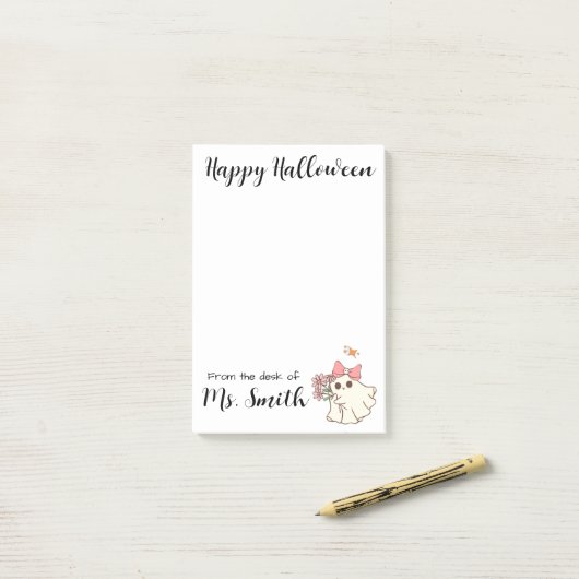 Ghostly Grace — A Soft Haunting Personalized ポストイット (デスク上)