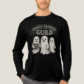 Ghostly Grammar Guildハロウィーン幽霊チョークバナー トライブレンドTシャツ (正面)