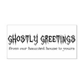 Ghostly Greetings Halloween Rubart Stamp ラバースタンプ (インプリント)