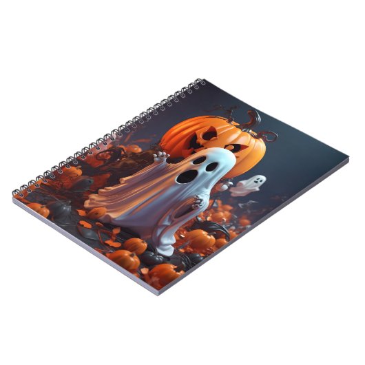 Ghostly Halloween Journal ノートブック (左側)
