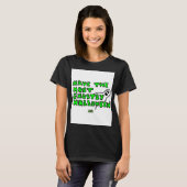 Ghostly Halloween Women's Black Basic Tシャツ (正面フル)