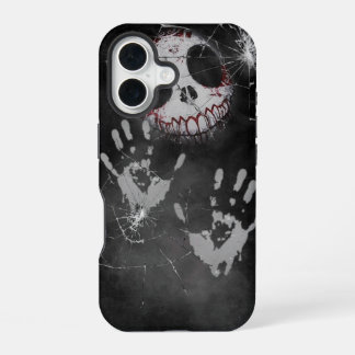 Ghostly Handprint Shattered Screen Horror iPhone C 16ケース