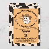 Ghostly "Not My First Rodeo" 2nd誕生日招待状 招待状 (正面/裏面)