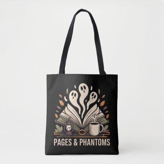 Ghostly Pages & Phantoms読の トートバッグ (正面)