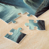 Ghostly Pirate Queen on Ship of the Stormy Sea ジグソーパズル (側面)