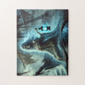 Ghostly Pirate Queen on Ship of the Stormy Sea ジグソーパズル (縦)