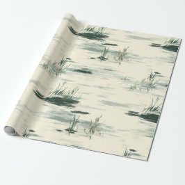 Ghostly Pond Spring Wrapping Paper ラッピングペーパー