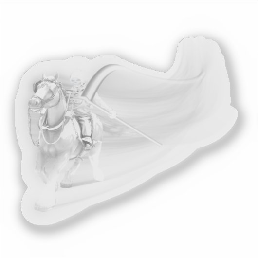 Ghostly Reaper Rides Again Halloween シール (正面)