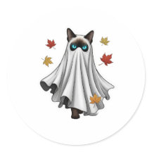 Ghostly Siamese – かわいいハロウィンサイアム猫