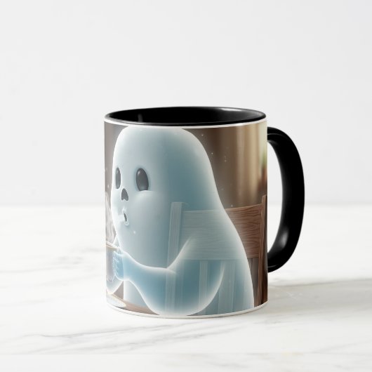 Ghostly Sips Combo Mug – Hauntingly Fun sips マグカップ (正面右)