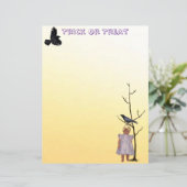 Ghostly Talia with Raven Halloween Stationery (スタンド正面)