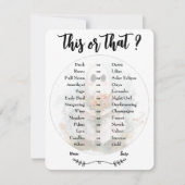 Ghostly This or That-Bridal Shower Game (正面)