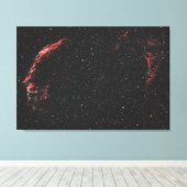 Ghostly Veil: Eastern Veil Nebula キャンバスプリント (インサイチュ (ウッドフロア))