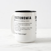 Ghostonomia Mug – 誰かの突然の失踪 ツートーンマグカップ (正面左)