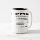 Ghostonomia Mug – 誰かの突然の失踪 ツートーンマグカップ (正面右)