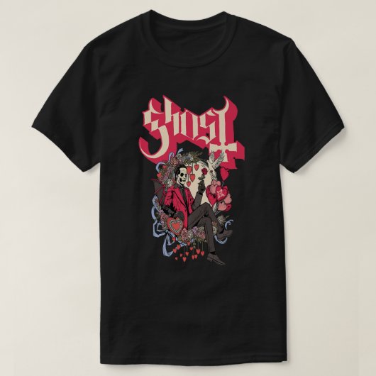 GhostPapaキューピッドバレンタインデイプレミアムTシャツ Tシャツ (デザイン正面)