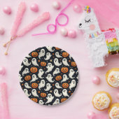 Ghosts and Jack o'Lanterns Halloween ペーパープレート (パーティー)