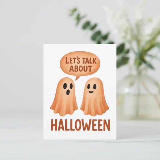 Ghosts Discussing Halloween ポストカード (スタンド正面)