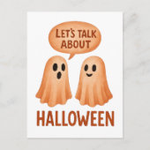Ghosts Discussing Halloween ポストカード (正面)