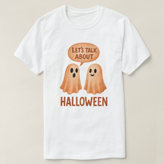 Ghosts Discussing Halloween Tシャツ (デザイン正面)