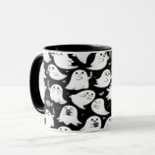 Ghosts Everywhere Spooky Fun Halloween マグカップ (正面左)