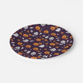 Ghosts, Ghouls & Pumpkins Halloween Party  ペーパープレート (アングル)