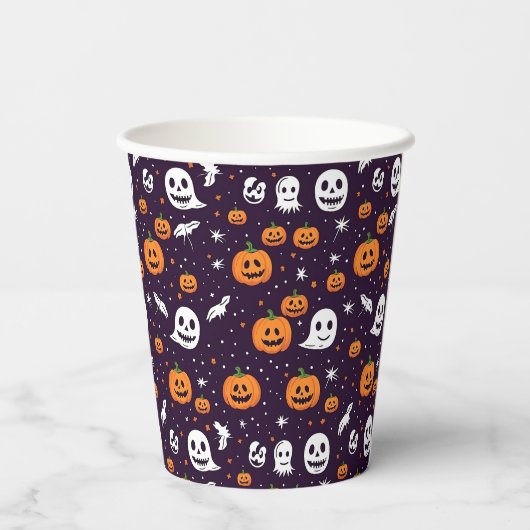 Ghosts, Ghouls & Pumpkins Halloween Party  紙コップ (裏面)