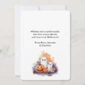 Ghosts Jack O’Lanterns Cute Happy Halloween Card シーズンカード (裏面)