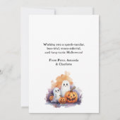 Ghosts Pumpkins Kids Halloween Card シーズンカード (裏面)
